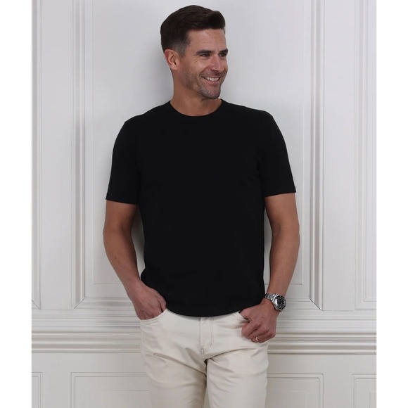Collars & Co. Other - NWT Collars & Co Mens Lucca Luxury Touch Cotton Silk Blend T-Shirt 3XL Black